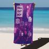 Fall Out Boy Band Microfiber Printed Beach Towel Mountain Climbing Yoga Beach Swimming Running Absorbent Soft Towel