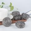 Stainless Steel Wool Cleaning Ball with Large Handle - Rust-Free, No Residue, Ideal for Washing Dishes and Pots
