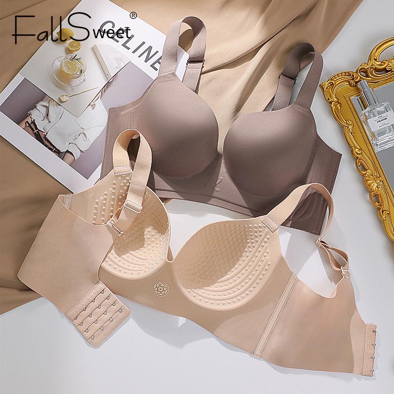 Plus Size Underwear Seamless Bra Women Push Up Bras Everyday T-shirt Bras Sexy Brassiere Ladies Lingerie 34BCD-44BCD