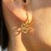 Серьги-каффы из стерлингового серебра S925 с легким золотым покрытием с буквами – Персонализированные серьги для женщин, подчеркивающие характер