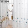 WTEMPO 2 шт. полузатеняющие оконные ширмы для гостиной, спальни, балкона, готовые шторы, дешевые солнцезащитные утолщенные белые марлевые шторы