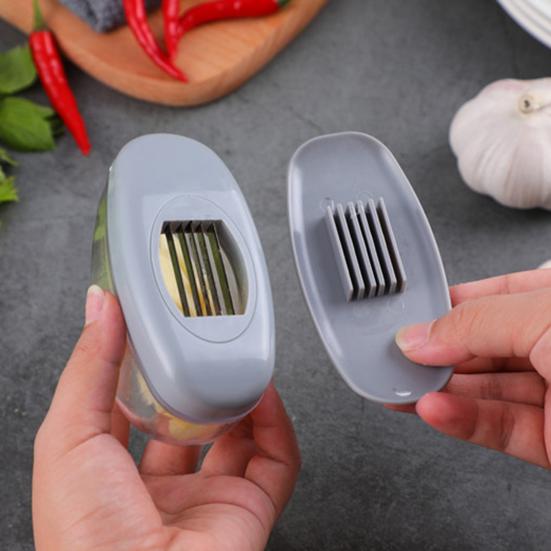 Чеснокодавилка 2-в-1 Ручная Прессовочная Съемная Маленькая Бытовая Чеснокодавилка для Кухни