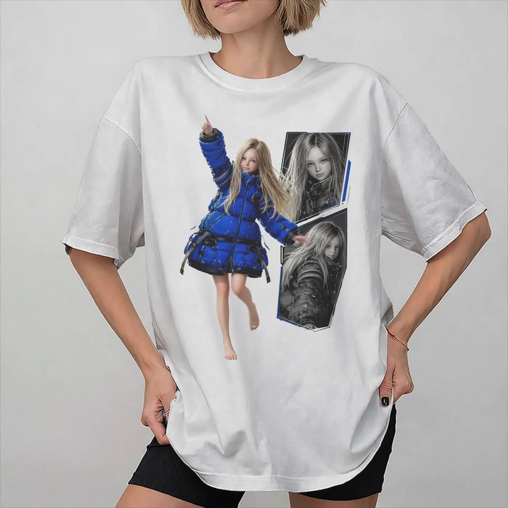Graphic Printing Pragmata Game 2026 T Shirt For Unisex Cotton Tee Shirt Short Sleeve Clothing