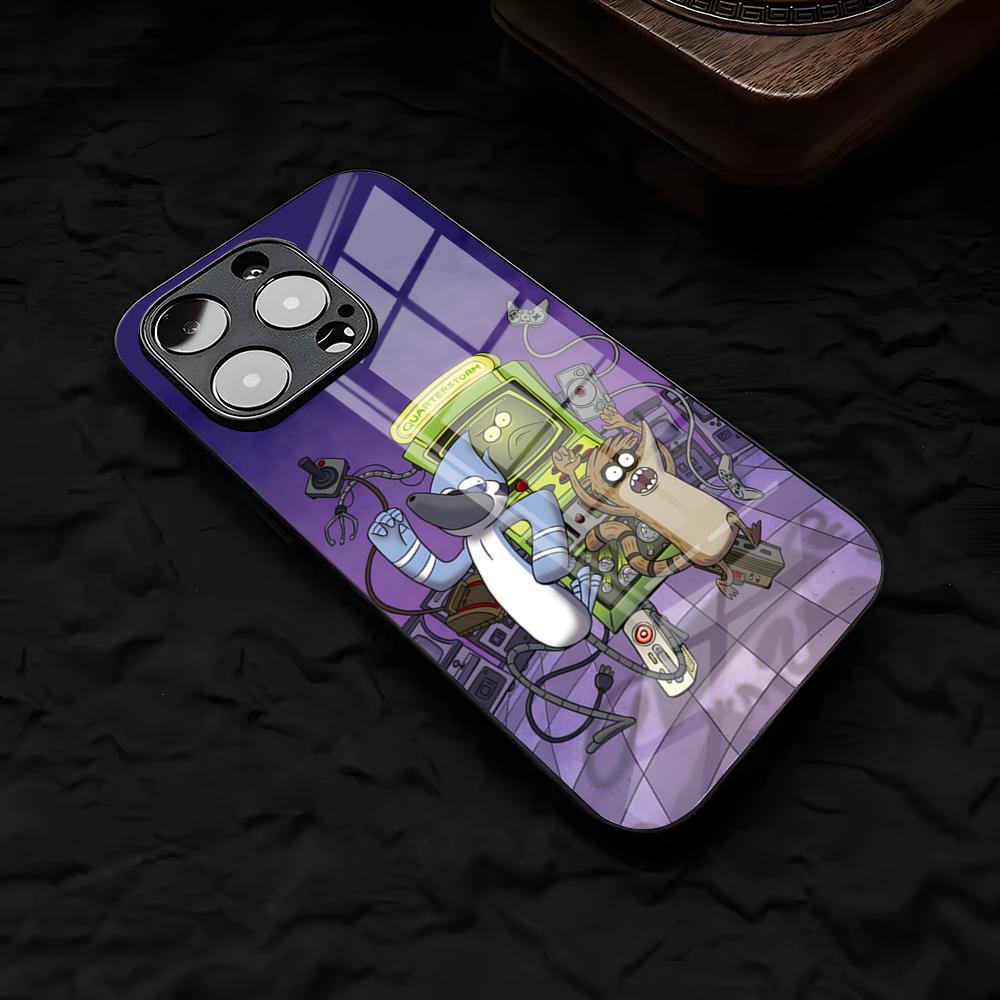 R-Regular-S-Show SEPhone Case For IPhone 17 Air 16 E Pro Max 15 14 13 Mini 12 Pro 11 Max Plus Black Glass Cover