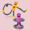 Stretchy Tube Robot Puzzle Toy Novelty Decompression Creative Cartoon Suction Cup Springs Telescopic Robot Shape Toys Kids Gifts