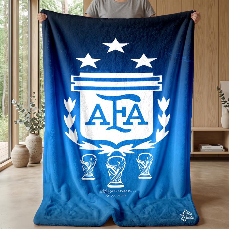 Argentina Theme blanket Soft Flannel Blanket Plush Throw Blanket Cozy Sofa Bed Blanket for Home Decor