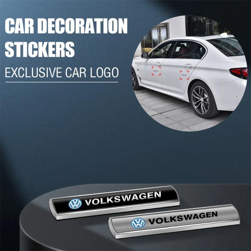 Car Sticker Hub Caps Car Styling Metal Body Fender Side Window Emblem Sticker W13 For Volkswagen Golf Caddy Passat GTI Lavida Sagita
