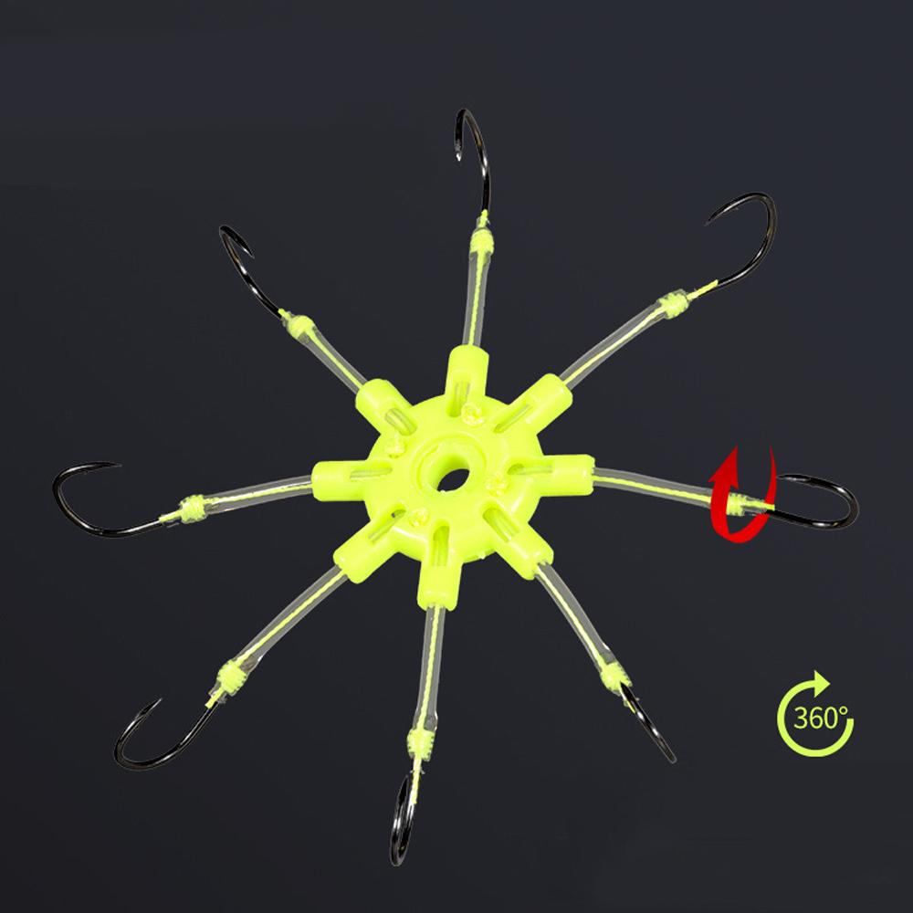 New Anti-Hanging Water Bottom Explosion String Hook with Barbed Sharp Fish Hook Carp Fishing Tackle Hedgehog 90 Degree Adjust