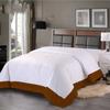 3PC Egyptian Cotton 600TC Two-Tone Design Duvet Cover Set (1 Duvet Cover & 2 Pillow Shams) - Multi Sizes & Colors