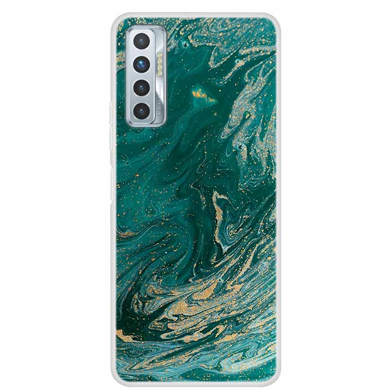 Чехол для Tecno Camon 17P Роскошный Силиконовый ТПУ Мягкий Чехол для Телефона Для Tecno Camon 17 CG7 CG6 Coque Ударопрочный Мраморный Funda Capa