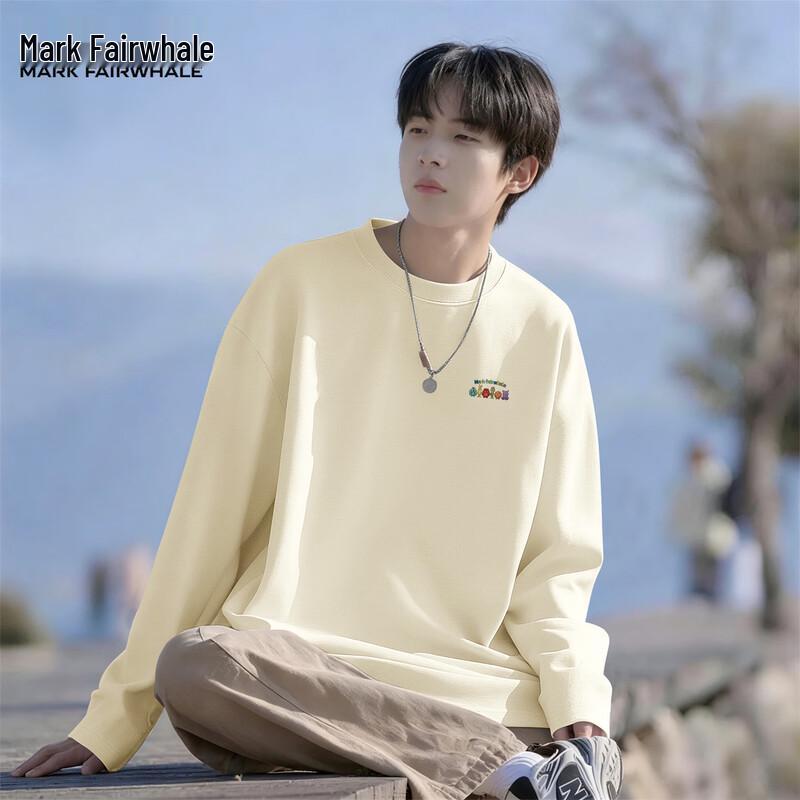 Mark Fairwhale Men's American Trendy Long-Sleeve T-Shirt