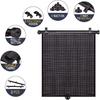 Car Sun Shade Side Window, Retractable Car Roller Shades For Side Window Blocks Harmful Sun Glare And Heat
