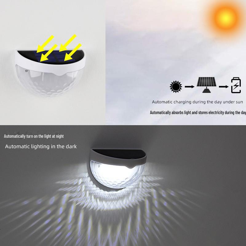 Уличный солнечный настенный светильник с капельным эффектом воды - декоративный ночной светильник для сада и ступеней