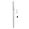 Stylus Pen 2048 Pressure Sensitivity 2 Bottons Silver Touch Screen Digital Pen with 2 Nibs for
