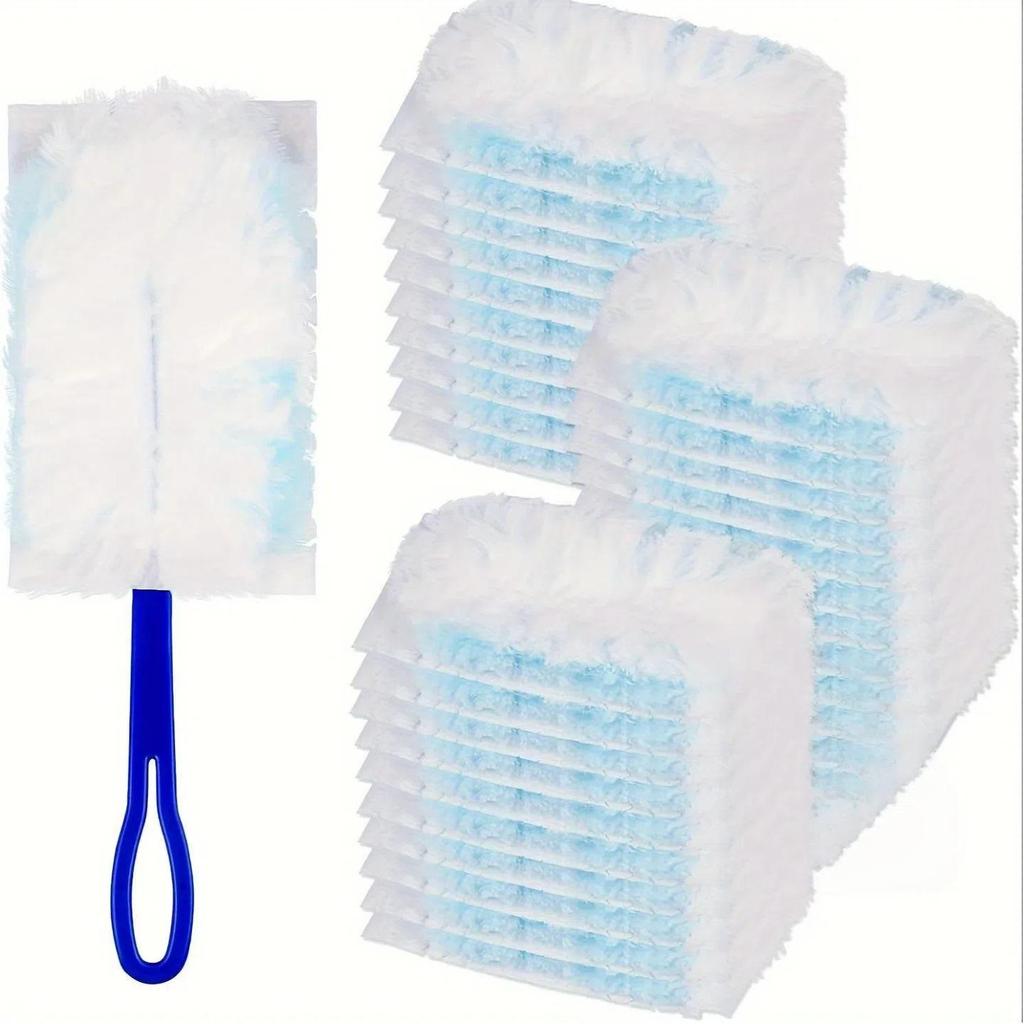 Retractable Chicken Feather Duster for Dust and Ash Removal, Household Static Duster, Extendable, Disposable, Ideal for Under-Bed Cleaning.