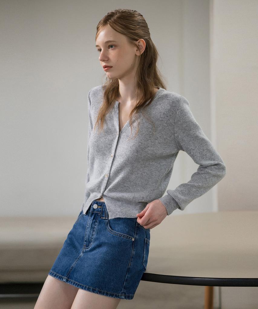 HYFVE Basic Slit Button Cardigan