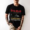 80s Horror Movie The Evil Dead Short Sleeve Crewneck TShirt For Halloween 0623 Zombie Night Graphic Tees All Size Tops S6xl