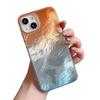 Large Hole Vortex Tin Foil Pattern Transparent Phone Case Imd for Apple Phone Protective Case Hanging Rope Simple Japanese and Korean Fashion Ins