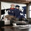 Jujutsu Kaisen Wall Tapestry Aesthetic Wall Hanging Printed Fabric Blanket Decorative Tapestries For Bedroom Living Room Home Decor