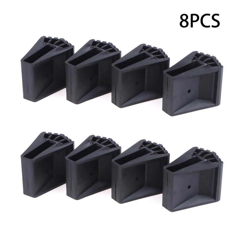 4/8PCS Ladder Non Slip Feet Attic Ladder Leg Protector Trapezoid Pads Furniture Foot Rubber Pads For Accessories Replacement Kit