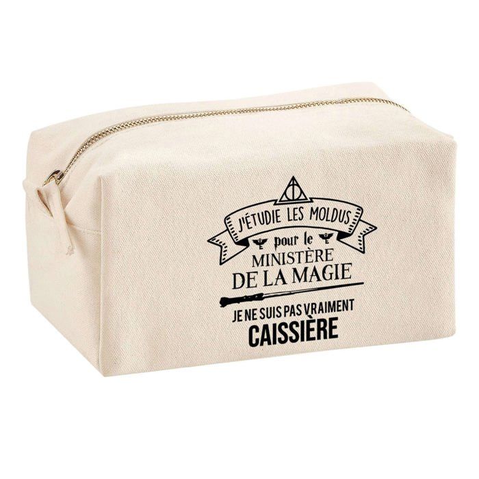 Trousse multifonction Caissière Ministère de la Magie Cadeau Collègue Départ Retraite Idée | Trousse Scolaire Fournitures Bureau