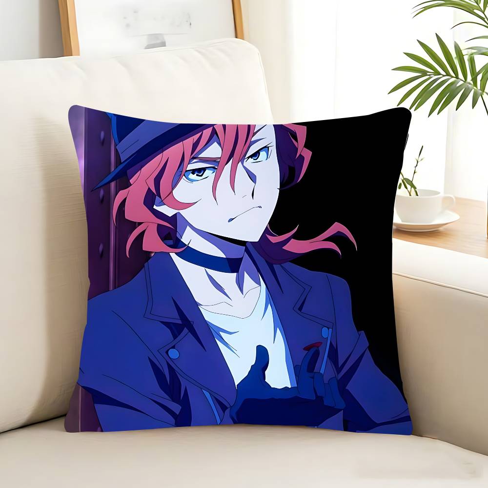 Bungo Stray Dogs Дазай Чуя Аниме Наволочка Съемная Моющаяся Наволочка для Подушки – Всесезонный Мягкий Лен