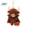 Cute Handmade Ornaments DIY Highland Cow Beading Kit, 3D Bead Craft Pendant Weaving Kit with Colorful Beads And Instructions, Beadwork for Adults