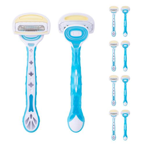 Kaijirushi Aquafit 9pcs+1 Razor Women's Razor Women's Razor T-shaped Disposable