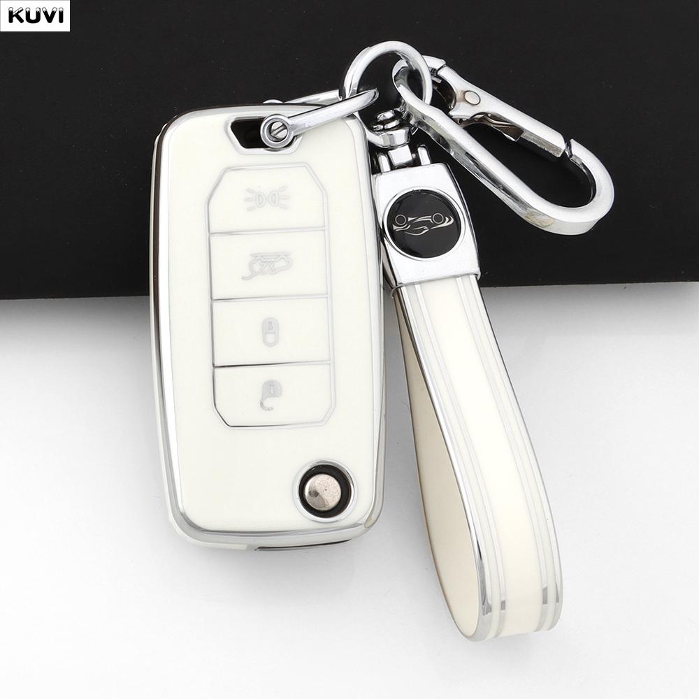 Чехол из ТПУ для автомобильного ключа для Dodge Challenger Charger Journey Для Chrysler 300C Для Jeep Cherokee Compass S Renegade Grand Commander