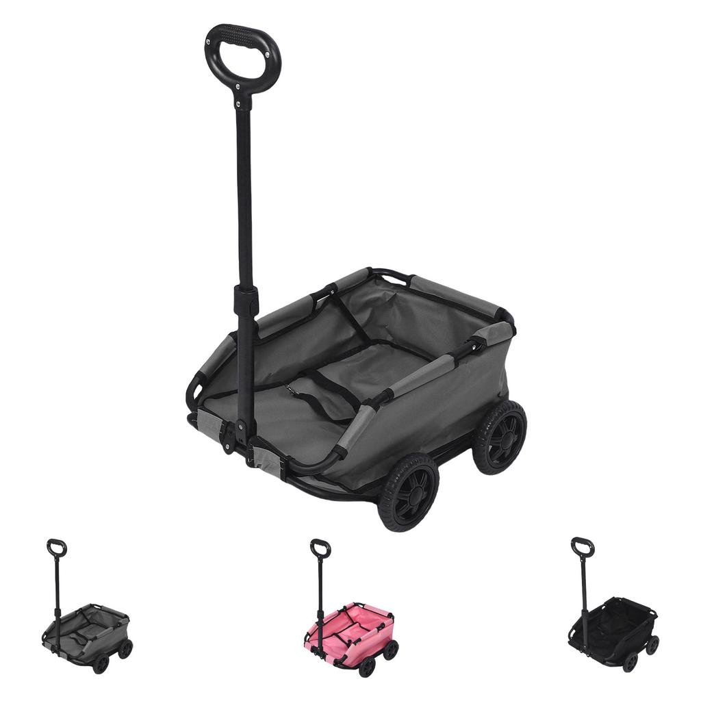 Коляска для домашних животных многофункциональная складная 4-колесная выдвижная тележка для домашних животных портативная для кемпинга на открытом воздухе путешествия