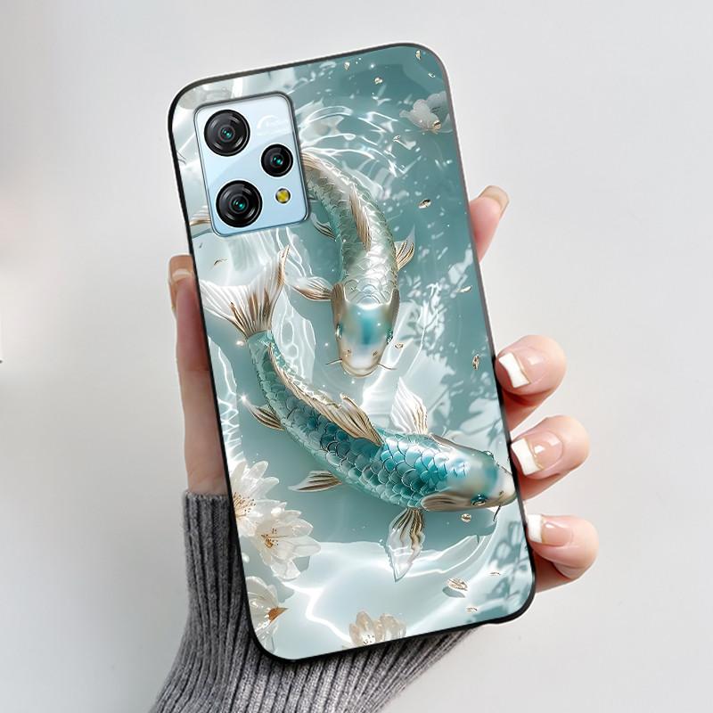 Для Blackview A53 Чехол Blackview A53 Pro Задняя крышка Роскошный Милый Любовь Кролик Забавный Черный ТПУ Мягкий Силикон Защитный Чехол для Телефона