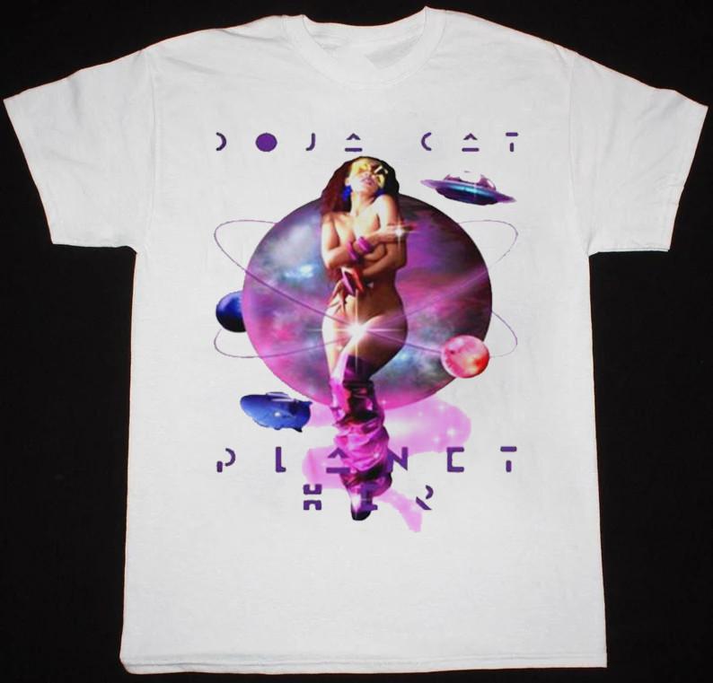 DOJA CAT Planet Her White Tee Shirt Ladies All Size S-2345XL UB232