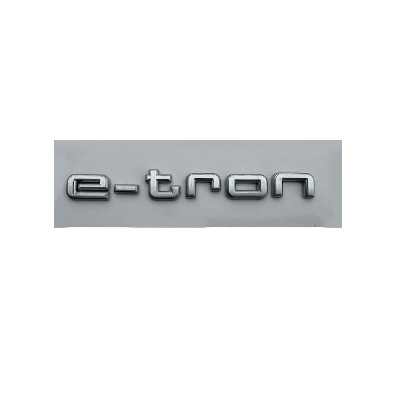 e-tron mark emblem car stickers for Hot new logo pure electric tail rear refit displacement sign decoration label accessories