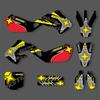 PowerZone Full Graphics Background Motorcycle Decals Stickers Kit For HONDA CR125 1998 1999 CR250 1997 1998 1999