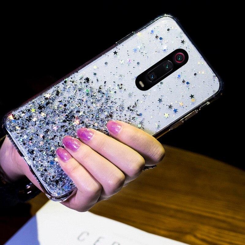 Модный блестящий чехол для Xiaomi Redmi Note 13 12 12S 11 11S 10 9 8 Pro K60 Ultra 13C 12C 10C Чехол Xiaomi 13 12 11 Lite 13T Мягкий блестящий силиконовый чехол