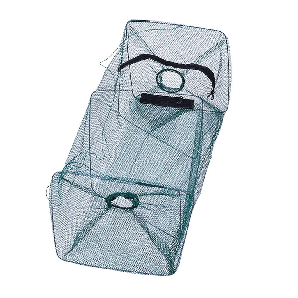 Portable Foldable Shrimp Cage Fish Trap Net Fishing Gear For Catching Shrimp Crayfish Lobster Crab