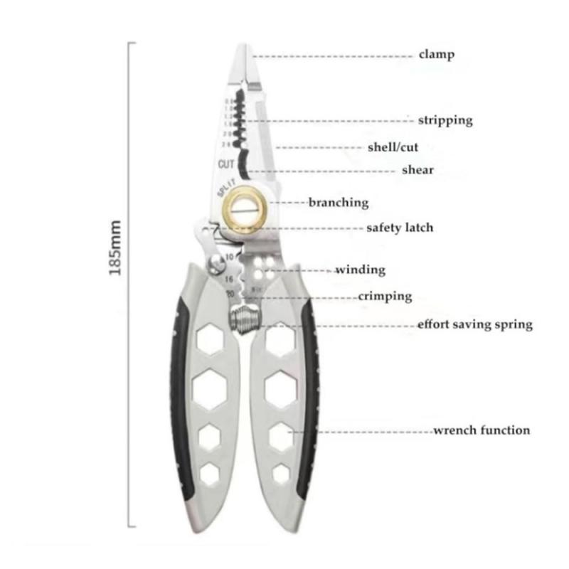 Инструмент для зачистки проводов Elbow Wire Stripper Клещи для удаления ржавчины Многофункциональный инструмент для зачистки проводов Электрический инструмент для зачистки кабелей Резак Многофункциональный инструмент для ремонта проводов