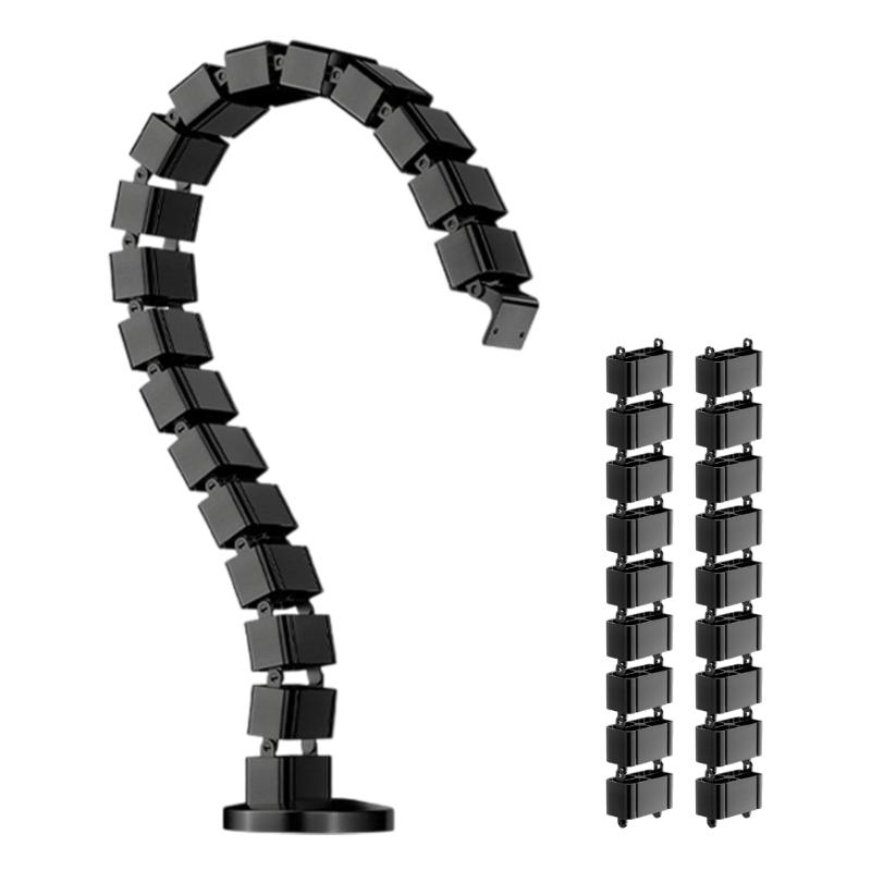 ABS Office Desk Cable Square Tube Wire Management Systems For Neat And Efficient Heat Dissipation