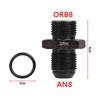 ORB O-ring AN6 AN8 AN10 Aluminum Male Adapter Flare Fitting Union Nitrous Oil Fuel Hose End Straight AN Male To AN Male Coupler