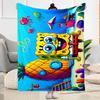 Spongebob Snail Adventure Blanket Comfortable Perfect for Picnics Livingroom Office Four Seasons Universal Stylish Decor Gifts For Family Or Friends