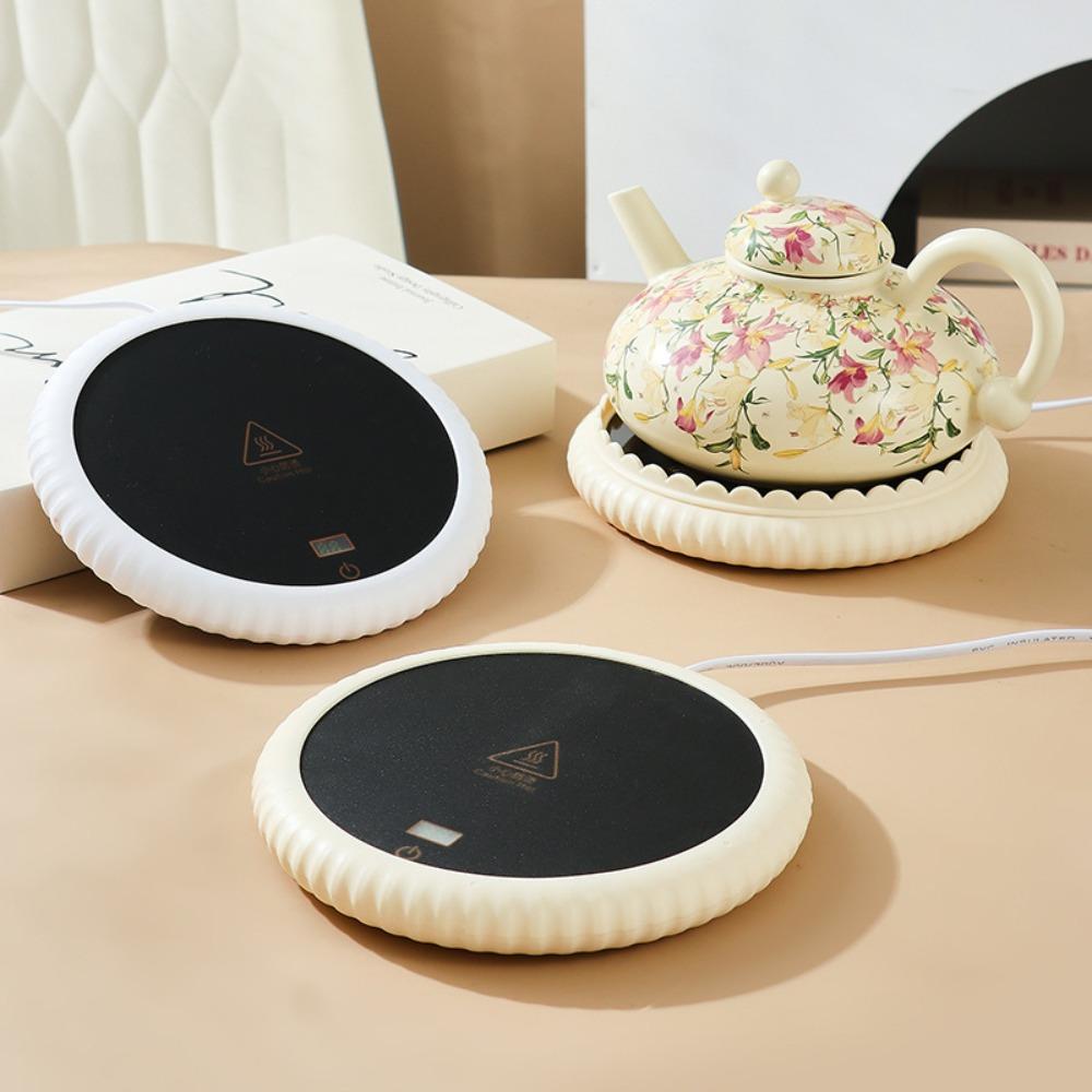 Умная тарелка с сенсорным управлением, подогревающая тарелки, круглая подставка-подогреватель, миска для питомца