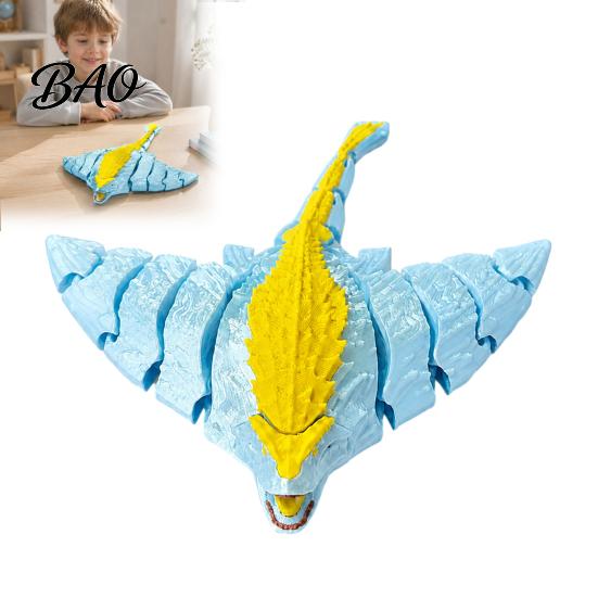 Articulated Deep Sea Creature Toys Toy, 3D Printed Horror Marine Animal Figure, Educational Ocean Life Figurines Figurine with Flexible Joints