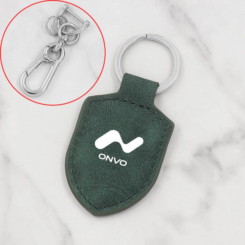 Кожаный брелок-подвеска с текстурой карбона для Nio LeDao L60/L90 - Подходит для мужчин и женщин