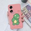 Чехлы для Oppo A15 A1K A7 A35 A55 A1 A52 A11 с милым рисунком динозавра, мягкий, гладкий, жидкий силикон, высококачественный чехол против отпечатков пальцев для Oppo Capa