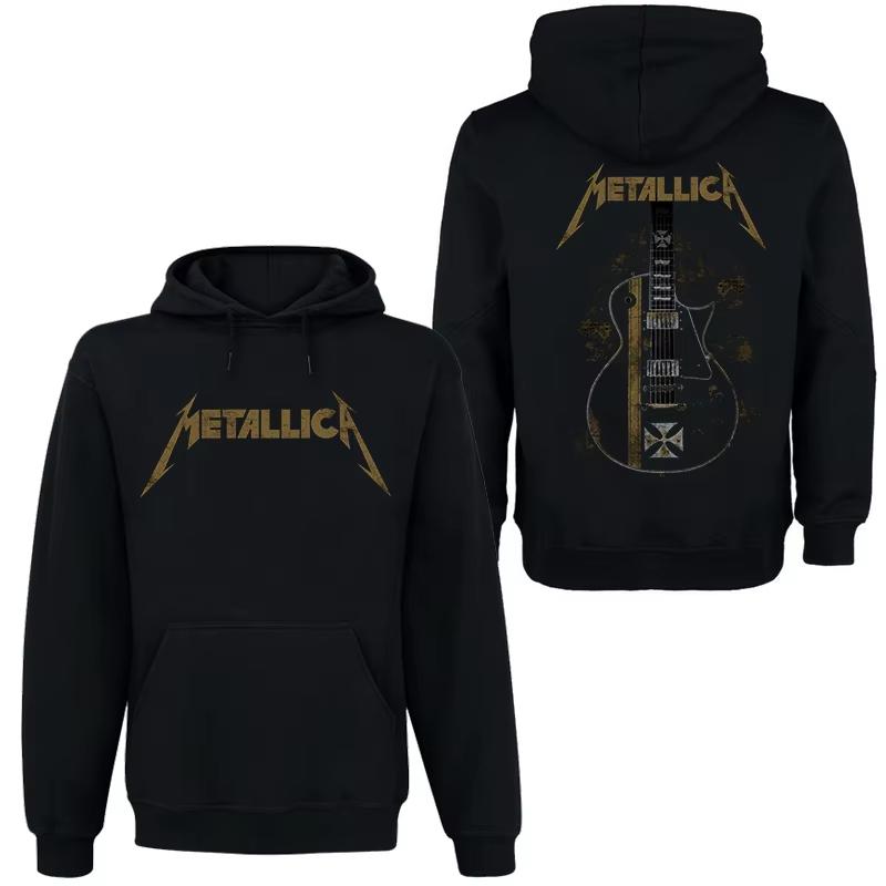 Худи METALLICA Рок Темный Ветер Мужской Уличный Хип-Хоп Топ Удобный Свитшот с Капюшоном Осень/Зима Индивидуальность Мужская Одежда