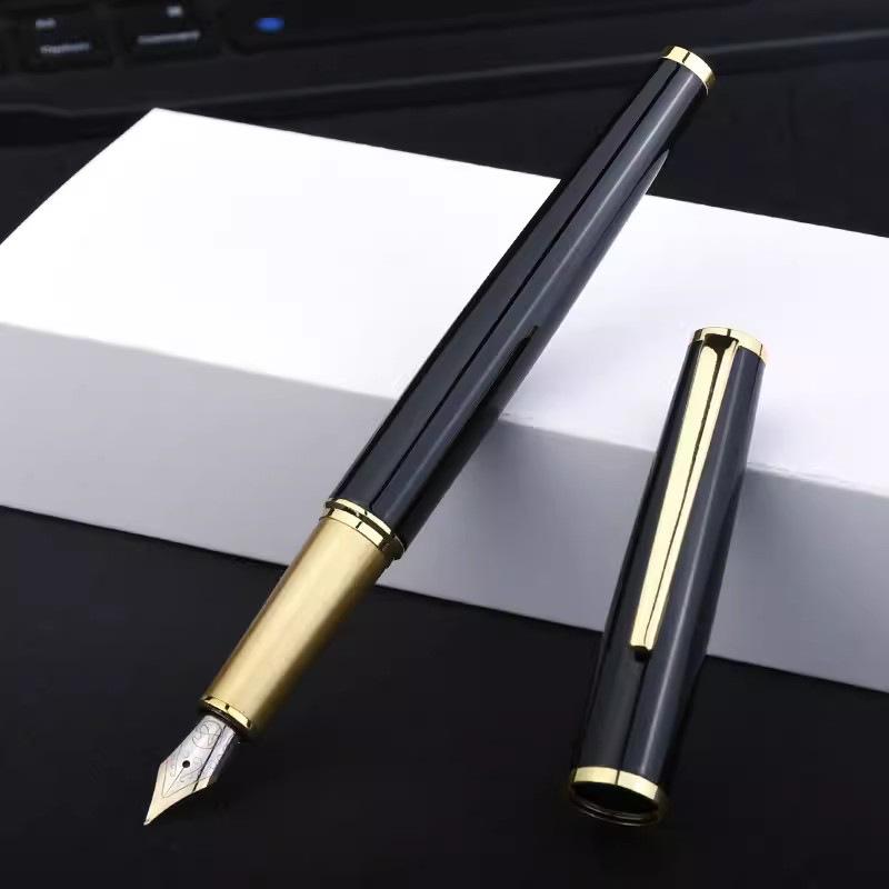 Классическая деловая перьевая ручка Signature с картриджем для практики каллиграфии - Подарочная ручка с гравировкой для студентов