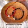 Red String Lucky Clover Bracelet - Woven Hand Rope for Couples, Besties, Students; Symbol of Peace and Harmony.