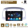 icreative Автомагнитола Мультимедиа MP5 Плеер Головное Устройство Стерео BT Для Hyundai Accent 2006-2011