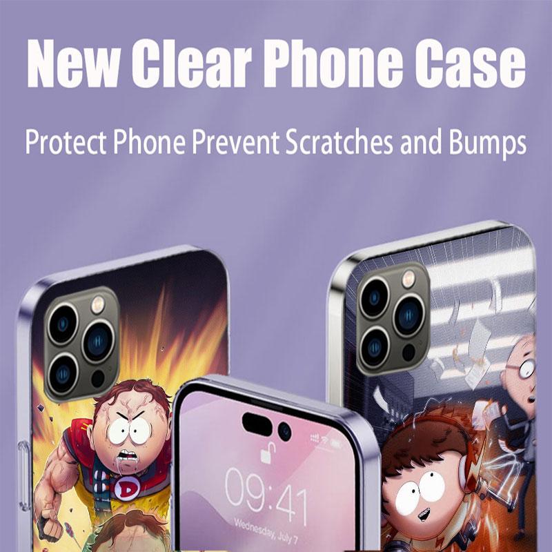 Cool S-South P-PARK Phone Case For Iphone 17 Air 15 Pro 14 Plus 16 Pro Max 17E 16E 12 13 Mini 11 Cover Cute Fundas