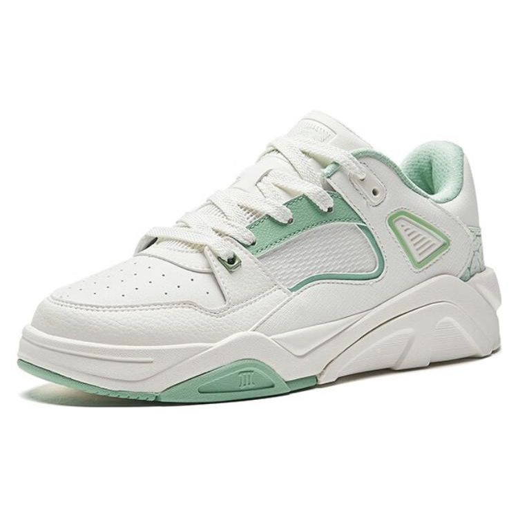 Anta Flame 3.0 противоскользящие прочные низкие кроссовки для скейтбординга женские кроссовки для скейтбординга белые зеленые 122338088-4